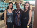 Hugh Msekela with Josie and Laurie