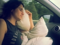 Laurie napping