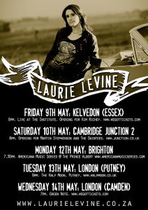 Laurie Levine tours the UK in May